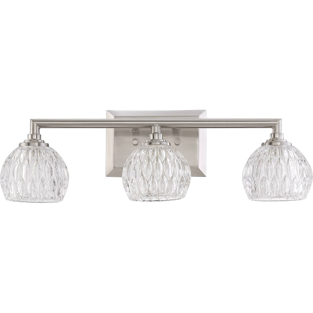 Brushed Nickel Bath Light D9162