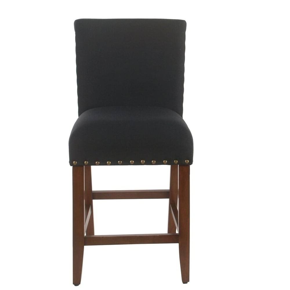 Deep Navy Nailhead Counter Stool C102539