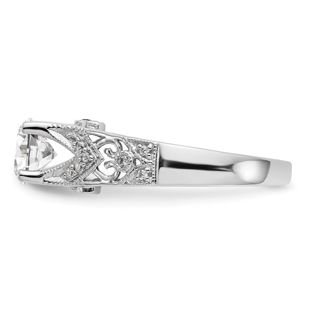 14K White Gold Engagement Ring A31885
