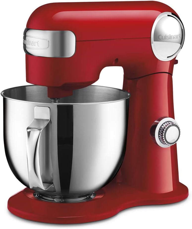 5.5-Quart Red Stand Mixer with Measuring Cup Set of 3 T828