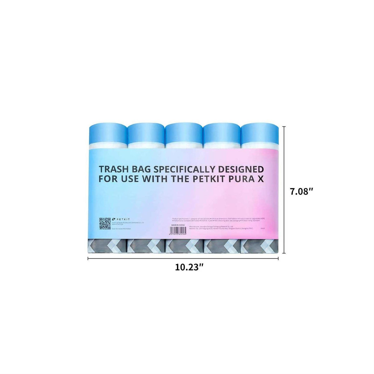 Cat Litter Waste Bags 5 Rolls I730153