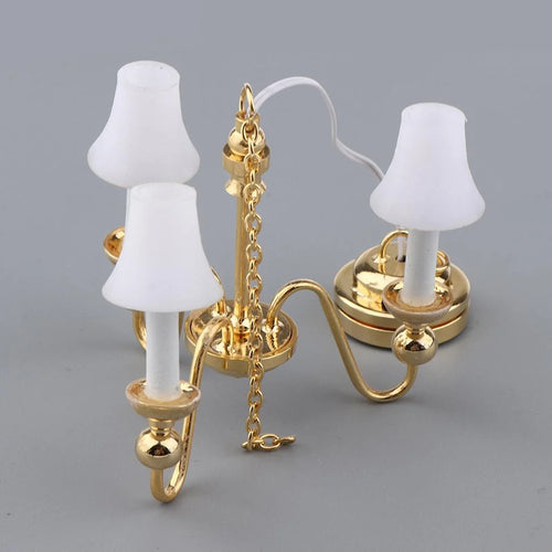 1/12 Miniature Ceiling LED Lamp with Button Battery P823