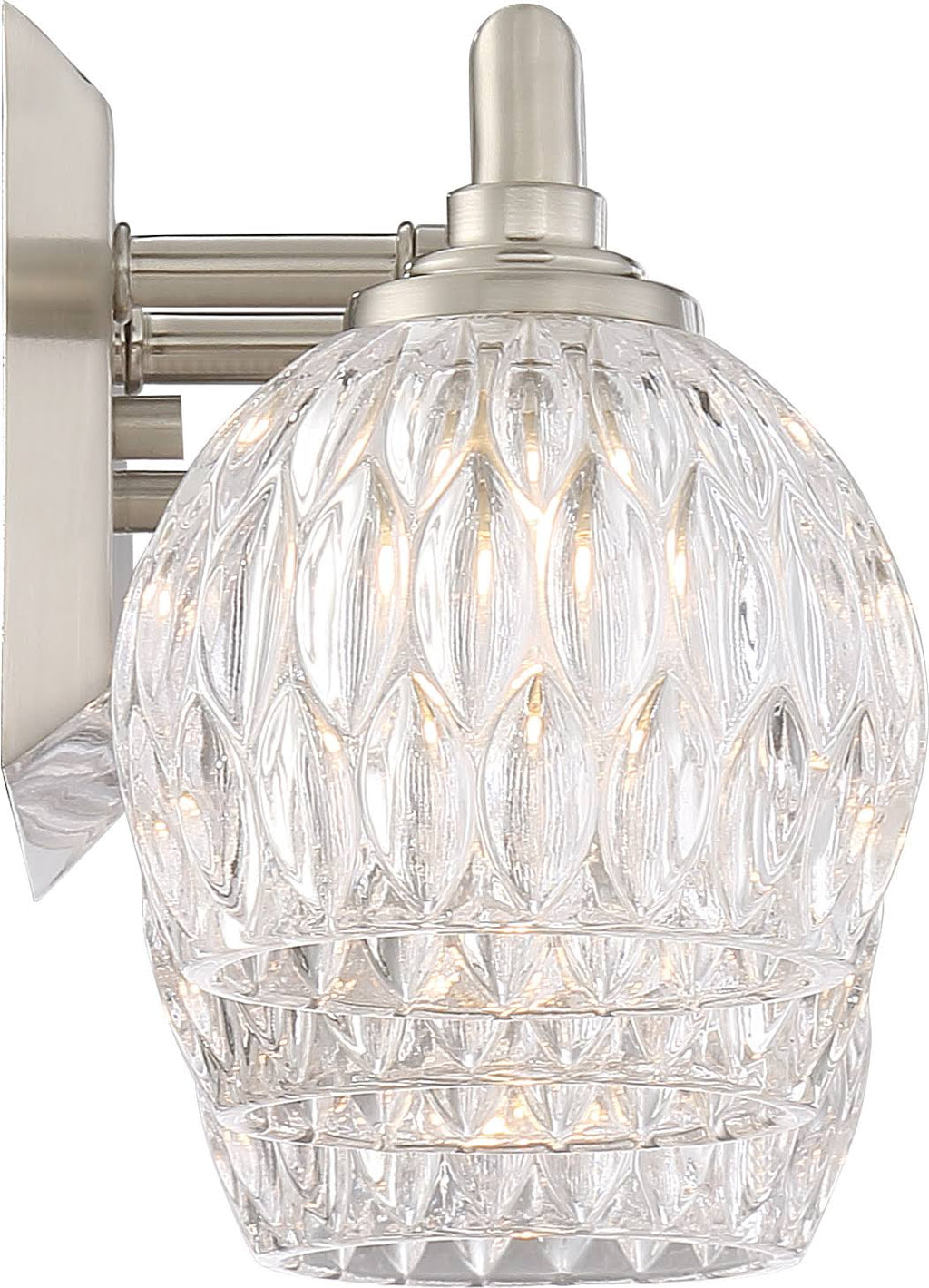 Brushed Nickel Bath Light D9162