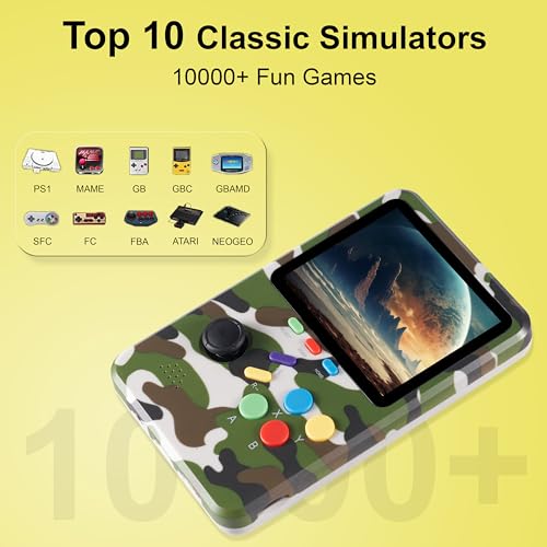 Electronic Handheld Games Device, 3D Video Game Emulator, 64GB TF Card, 3.0" HD Screen J7506