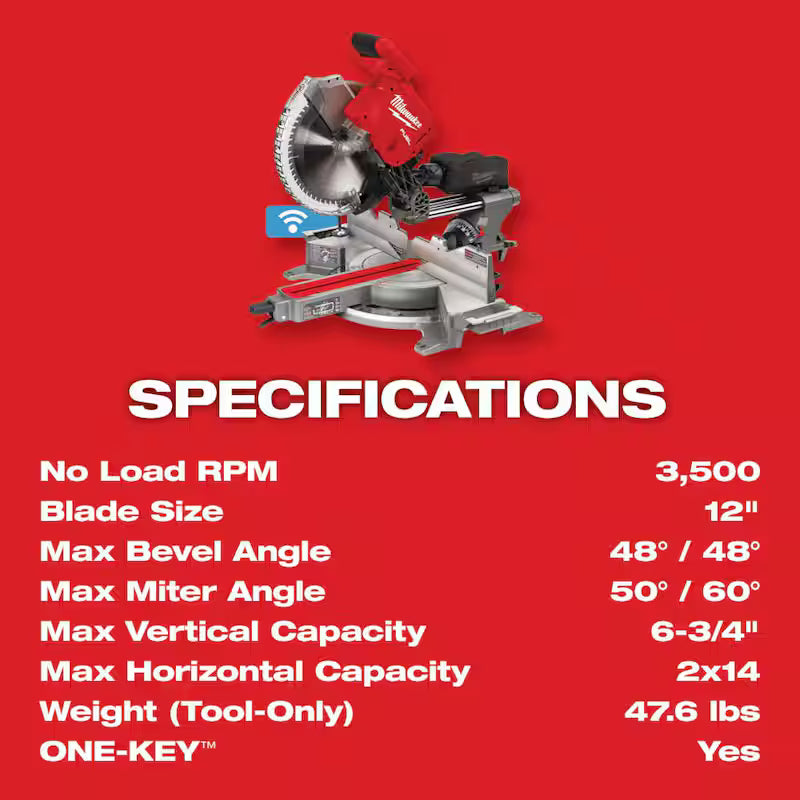 18V Lithium-Ion Brushless Cordless 12 in. Dual Bevel Sliding Compound Miter Saw X4291