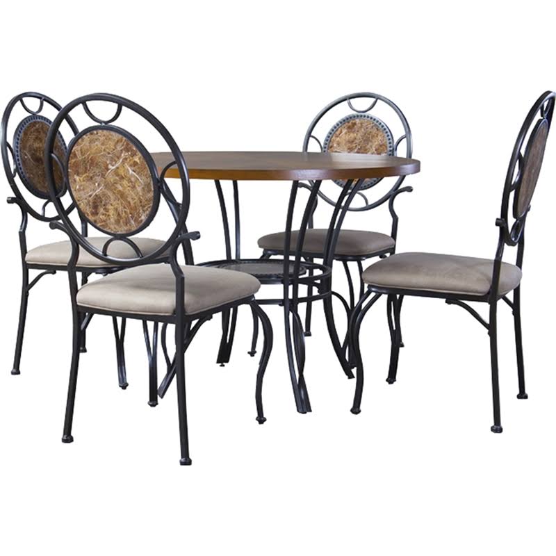 Beige 5 Piece Dining Set P28184