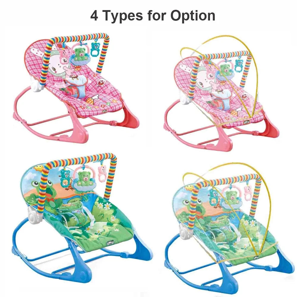 Portable Bouncer Infant Seat Rocking Chair with Hanging Bed Net H4230