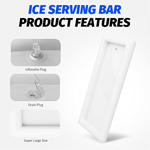 Large Inflatable Ice Serving Bar with Drain Plug D488069