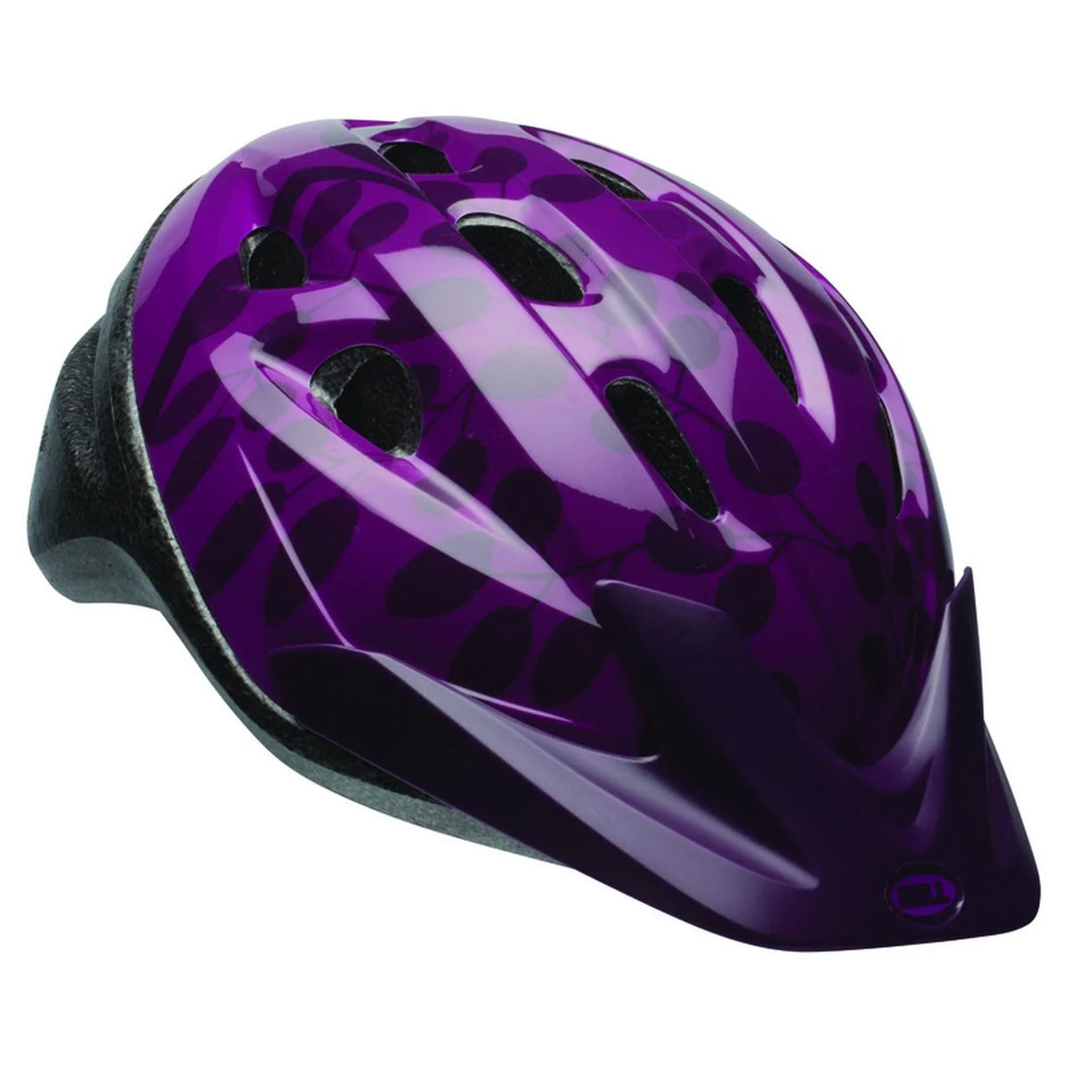 Black/Purple Bicycle Helmet F45305