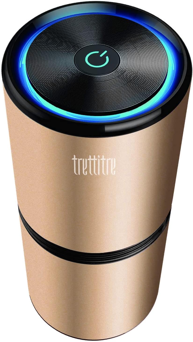 Car Air Purifier Ionizer with 12 Million Negative Ions, 27dB Quiet, Metal Body X434493