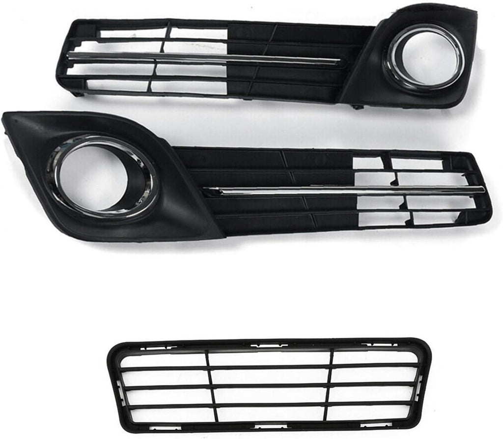 Front Bumper Lower Grille Fog Lamp Cover Bezel Set for Toyota Camry SE 2012-2014 V8379
