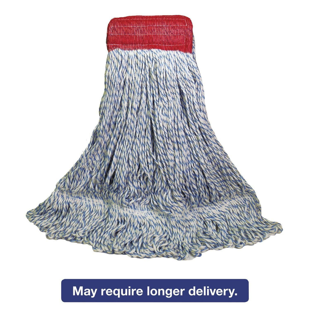 White-Blue Large Rayon-Polyester Mop Head H643960