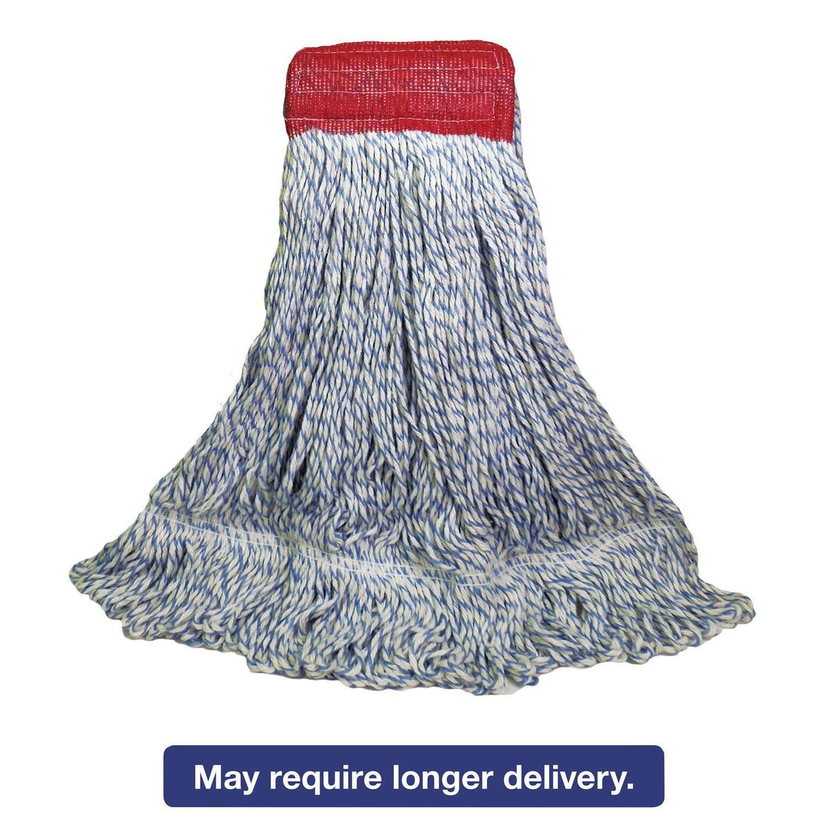 White-Blue Large Rayon-Polyester Mop Head H643960