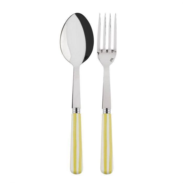 White Stripe Serving Set F77640