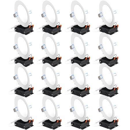 16 Pack 6-Inch Slim Recessed Retrofit Dimmable LED Light 14W 2700K Soft White M42125