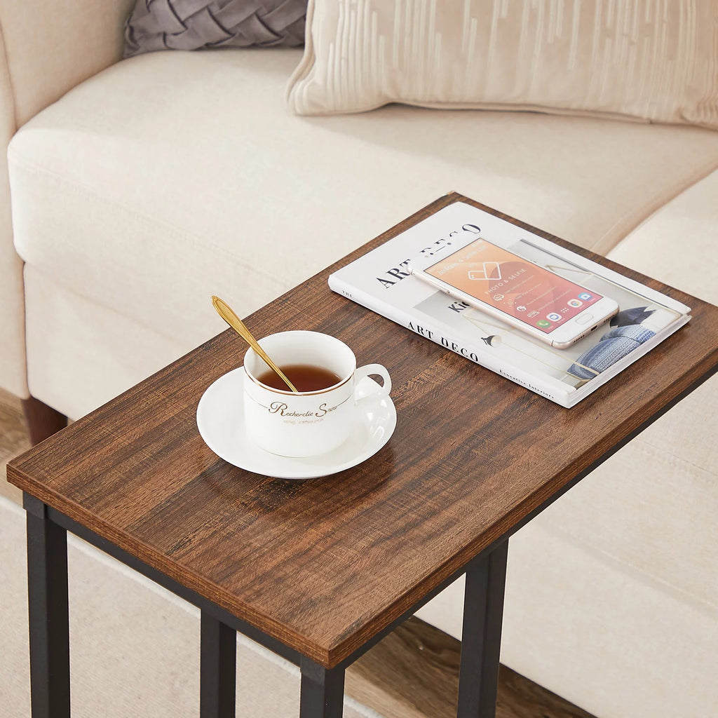 Set of 2 C-Shape Side Table Metal Frame L6198