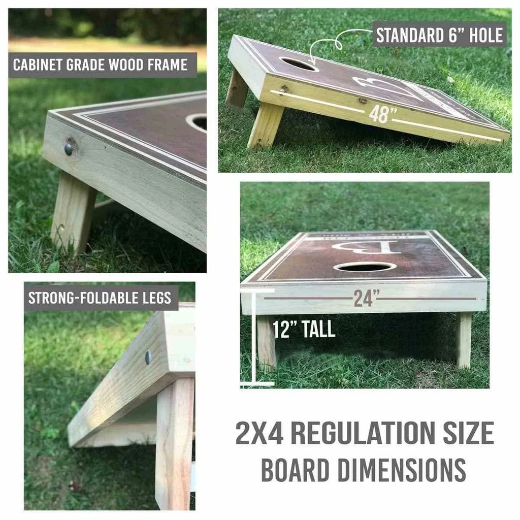 Solid Wood Cornhole Board Set G50871