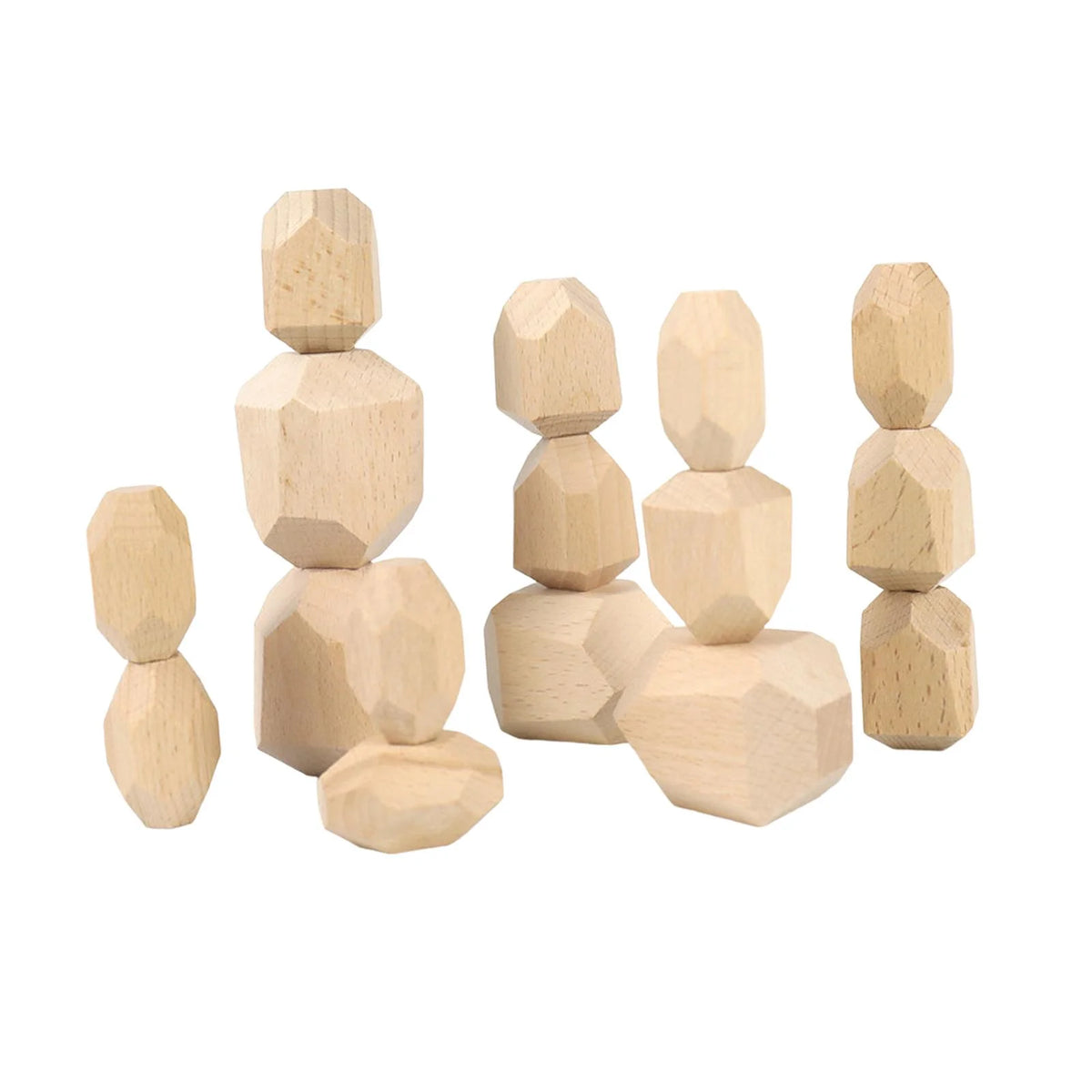 Wooden Stacking Stones Building Blocks N443608