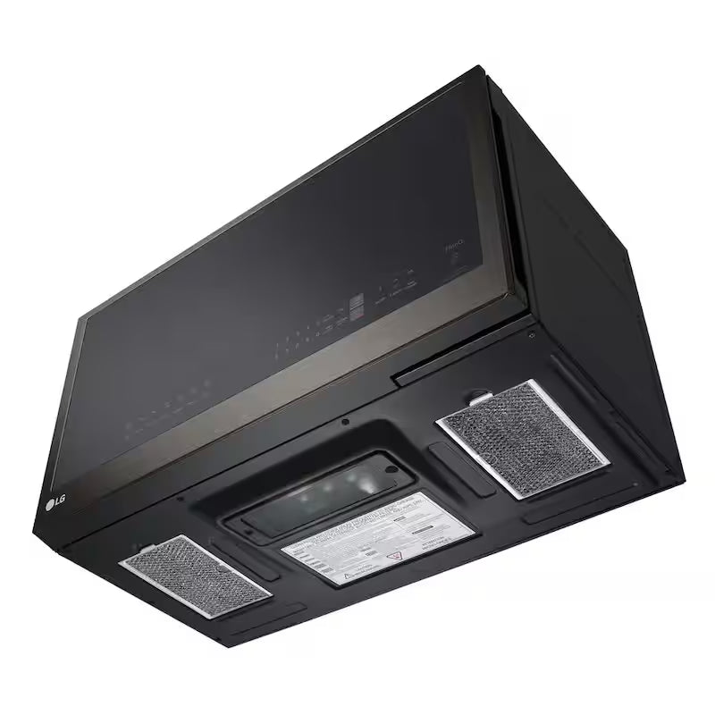 30 in. 2.1 cu. ft. Over the Range Microwave 1,050-Watt Black Stainless Steel A15440