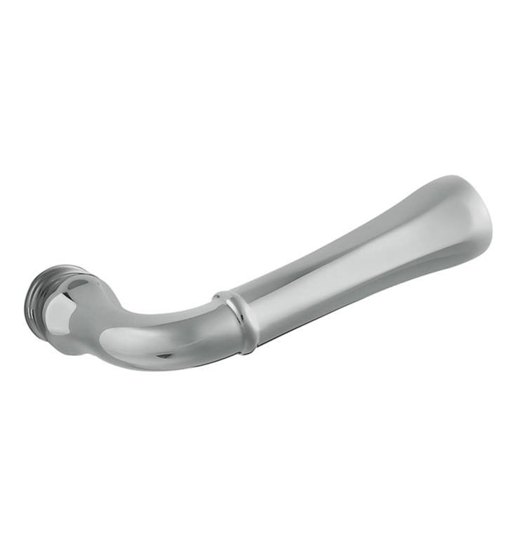 Satin Brass and Brown Single Left Hand Estate Lever Y615