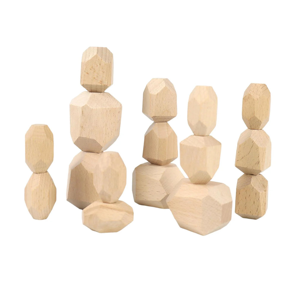 Wooden Stacking Stones Building Blocks N443608