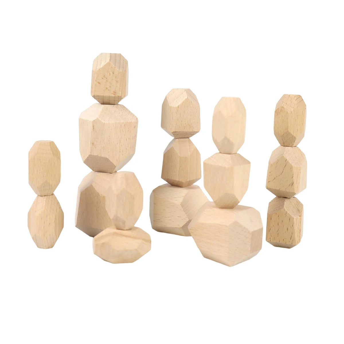 Wooden Stacking Stones Building Blocks N443608