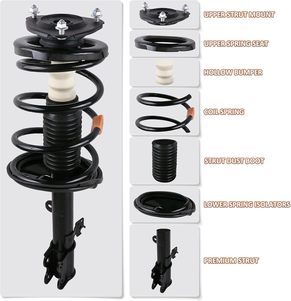 Complete Front and Rear Shock Absorbers for BMW E46 D2479