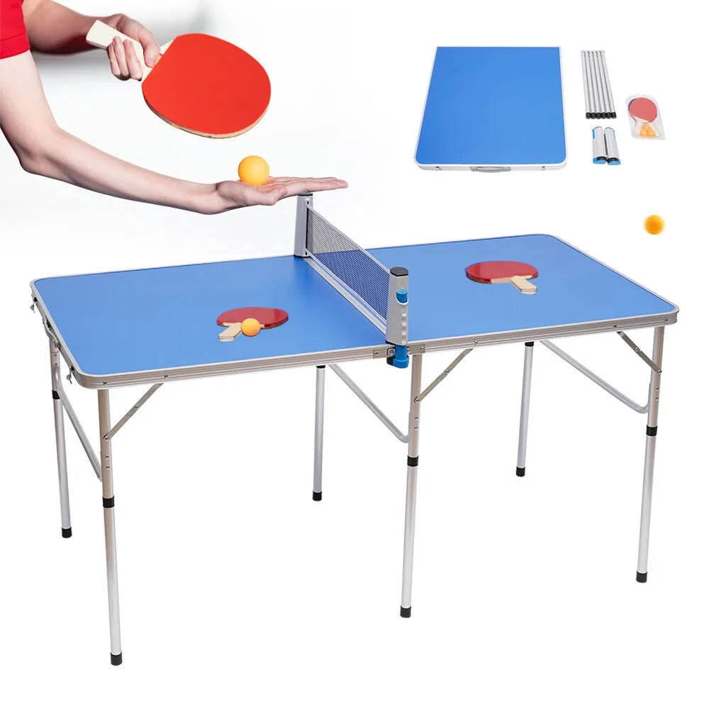 Foldable Ping Pong Table with 2 Paddles and 3 Balls K460033