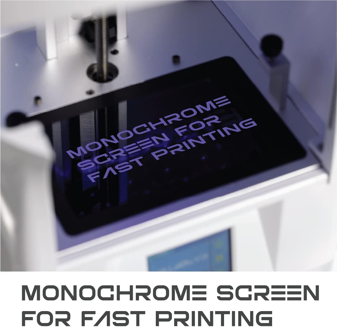 Blue MSLA High Resolution 3D Printer 130x80x165mm R9197