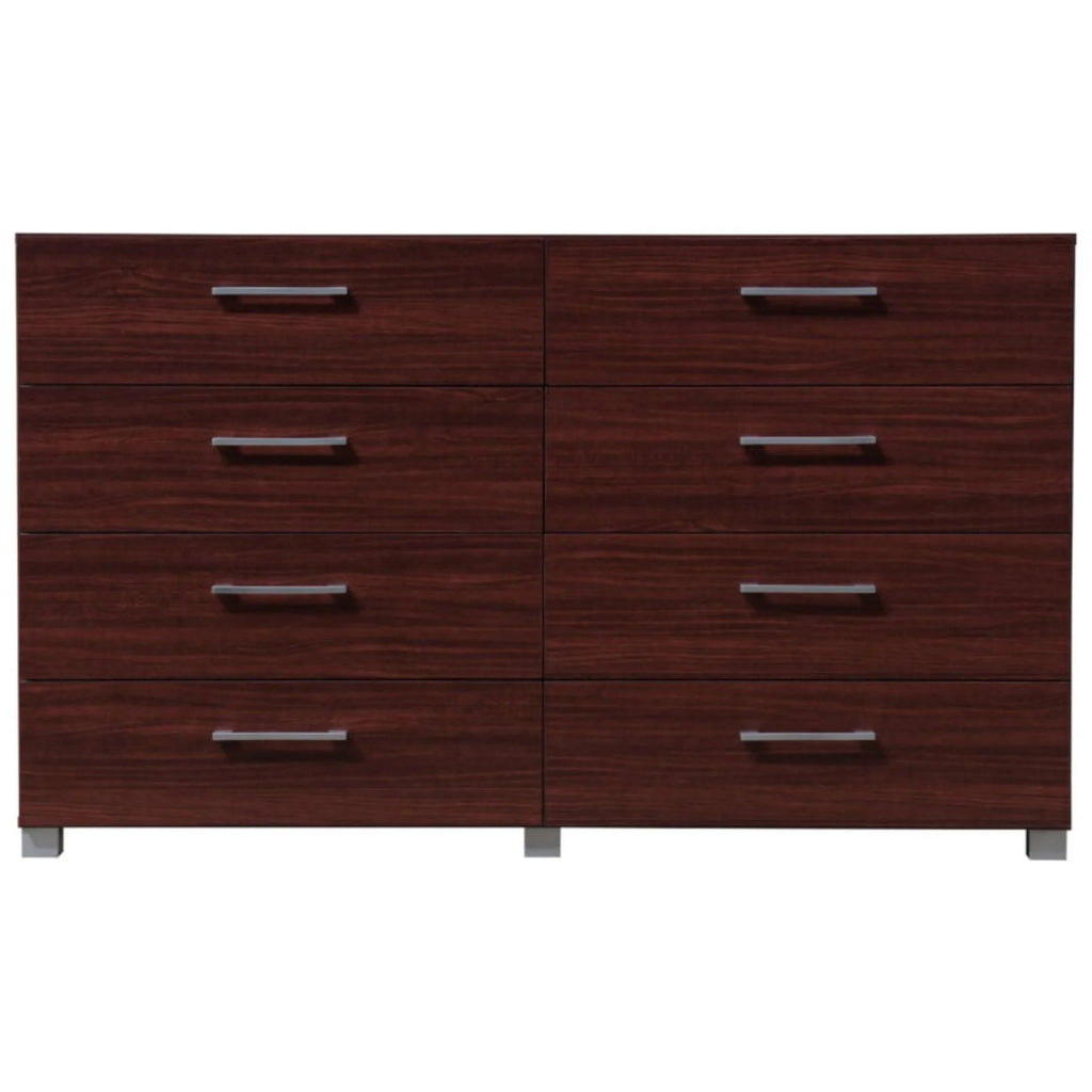8 Drawer Mahogany Brown Dresser U605