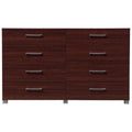 8 Drawer Mahogany Brown Dresser U605