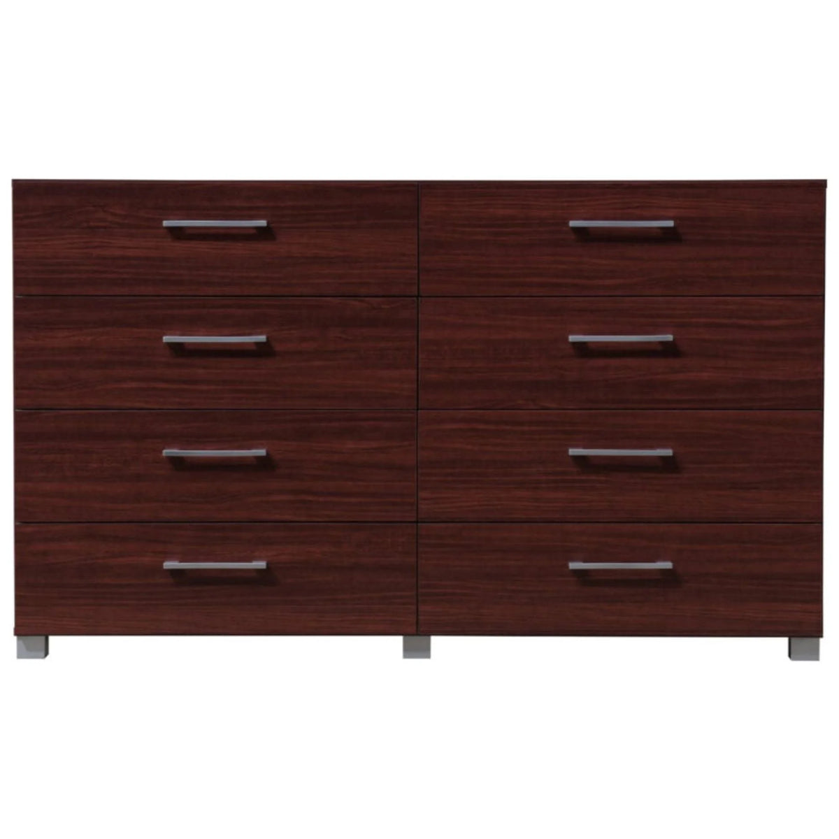 8 Drawer Mahogany Brown Dresser U605