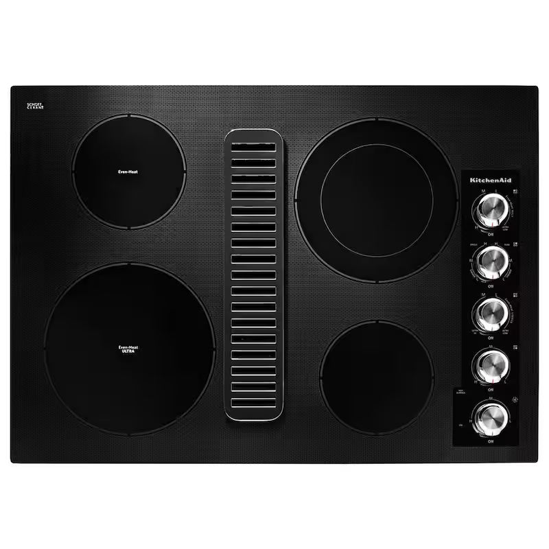 Electric Downdraft Cooktop in Black with 4 Elements G62012