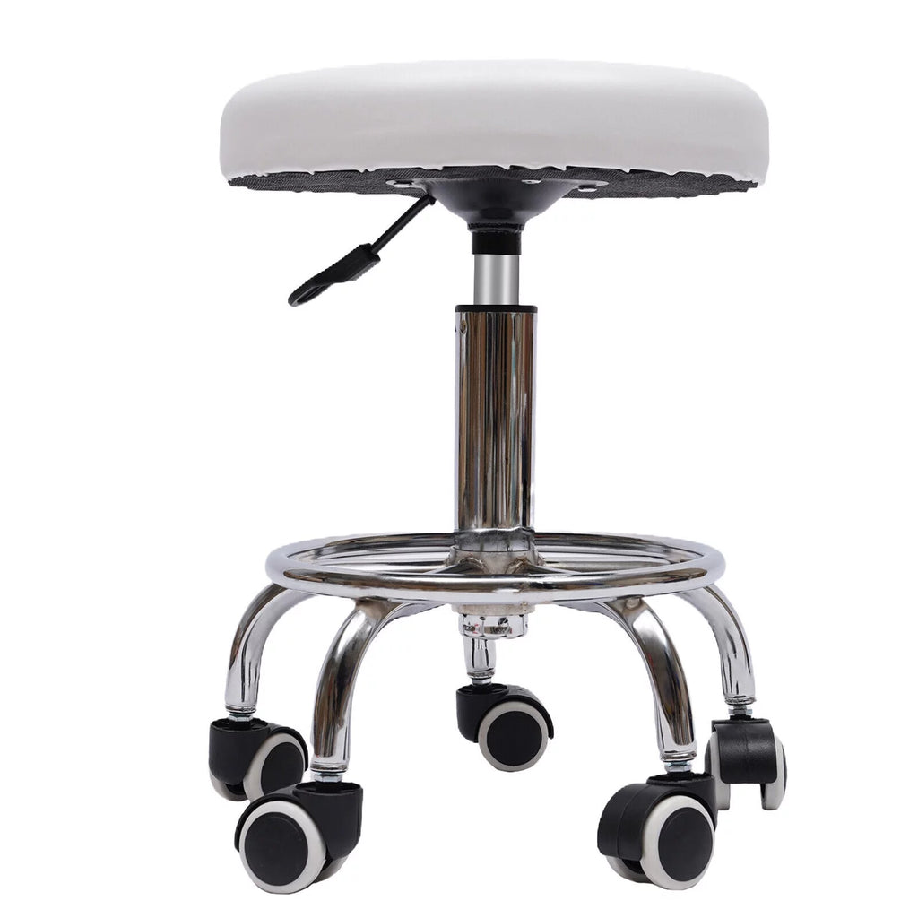 Adjustable Rolling Swivel Salon Stool with 5 Wheels D36891