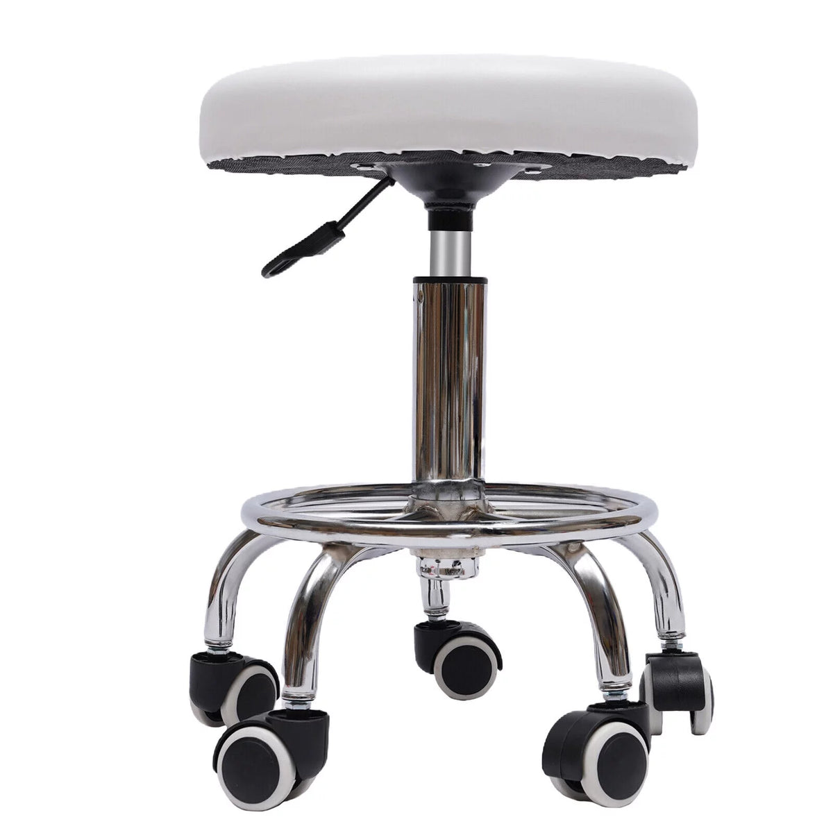 Adjustable Rolling Swivel Salon Stool with 5 Wheels D36891