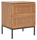 2 Drawer Rattan Nightstand V90895
