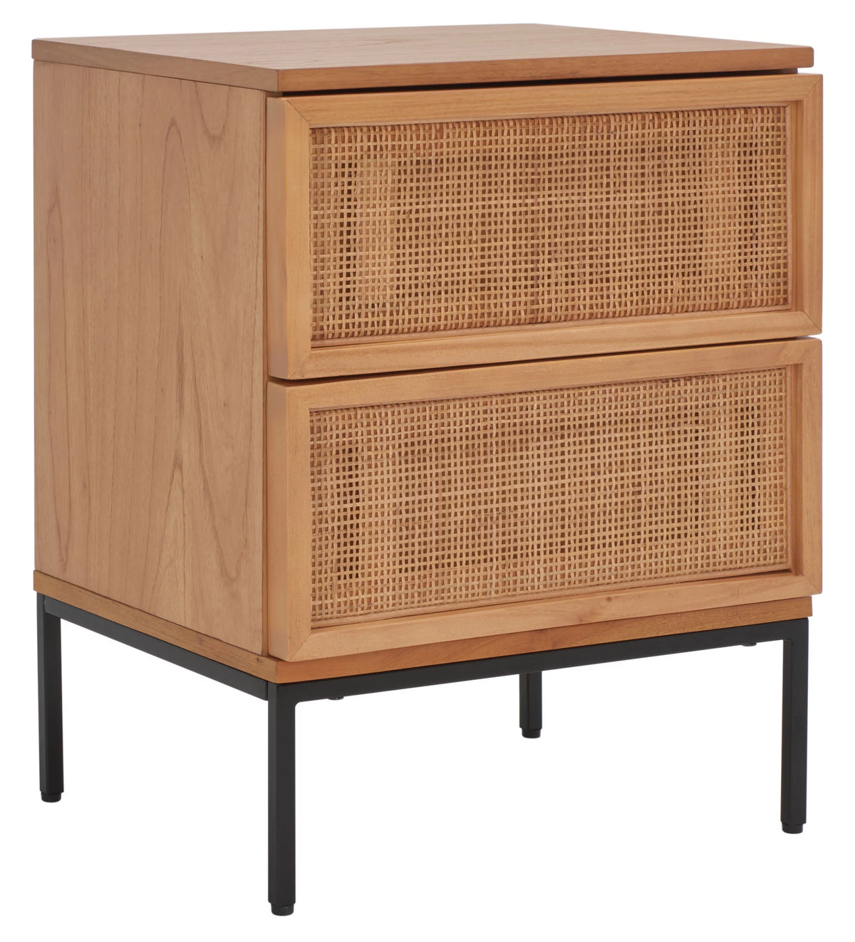 2 Drawer Rattan Nightstand V90895