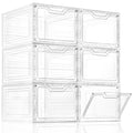 4-Tier Stackable Clear Plastic Storage Bins with Lid H79539