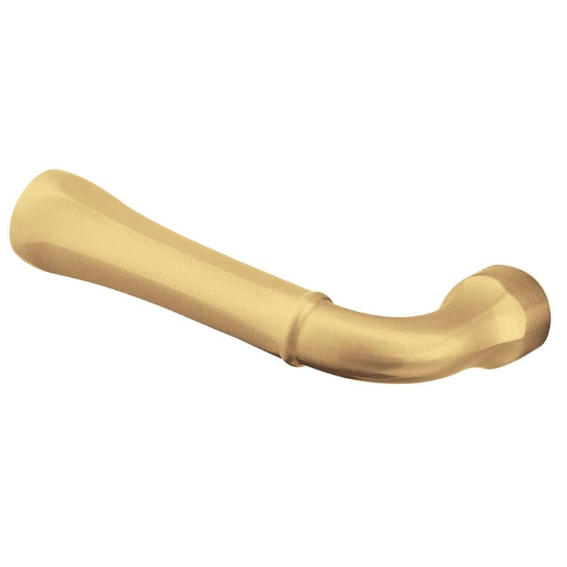 Satin Brass and Brown Single Left Hand Estate Lever Y615