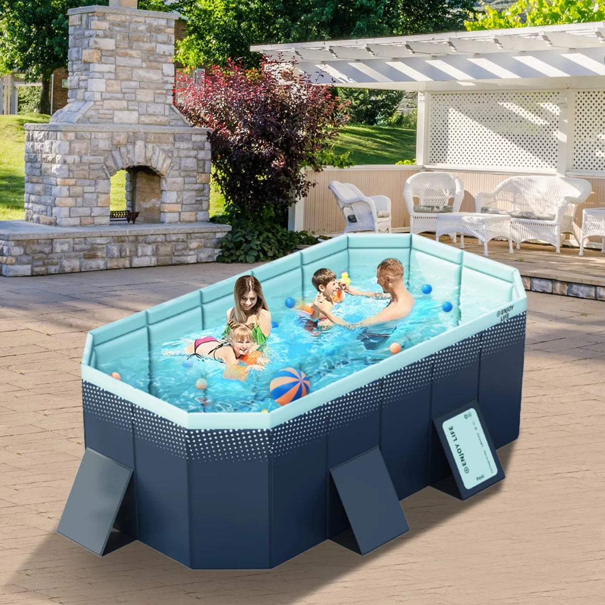 Foldable Above Ground Swimming Pool S262830