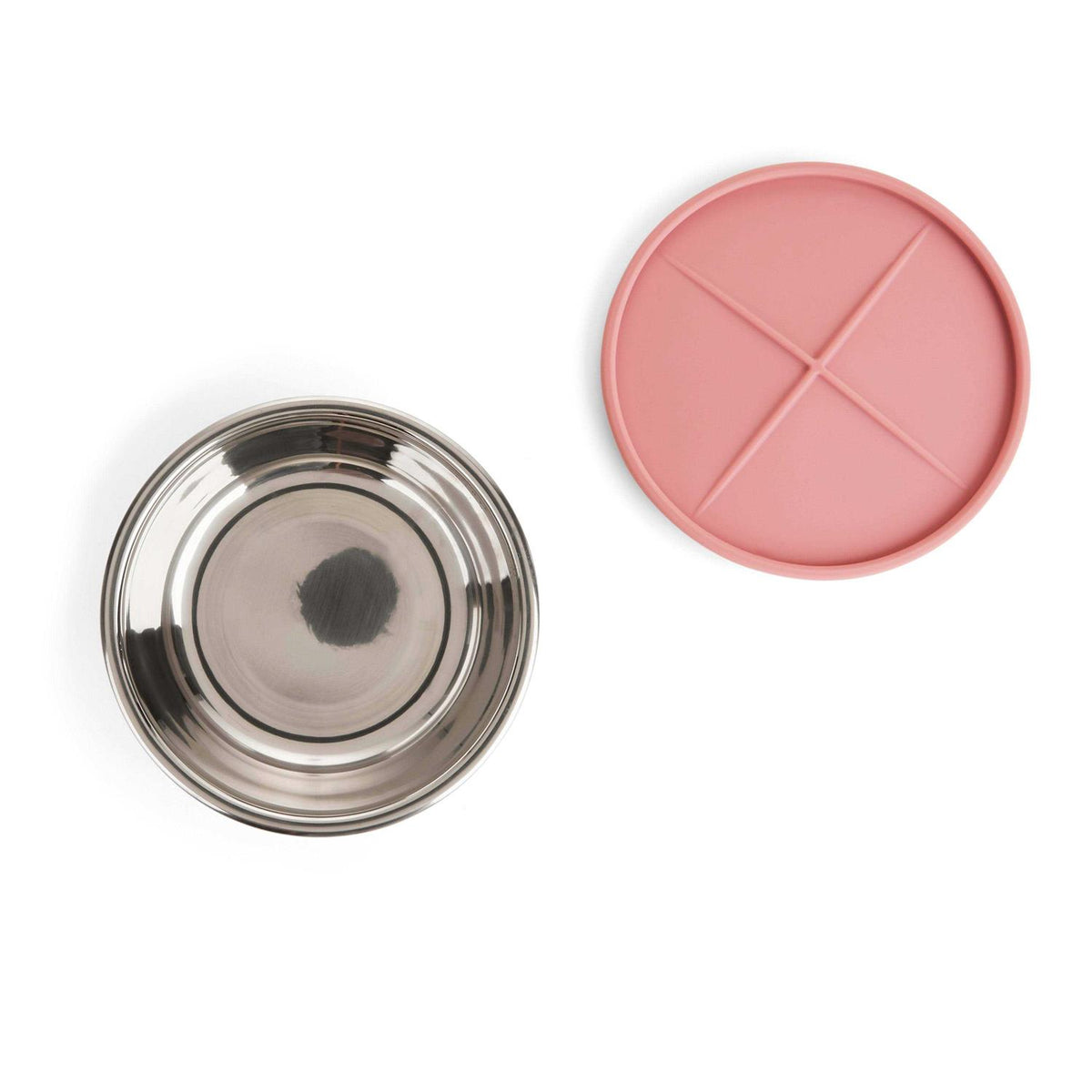 Stainless-Steel Cat Bowl with Lid J733