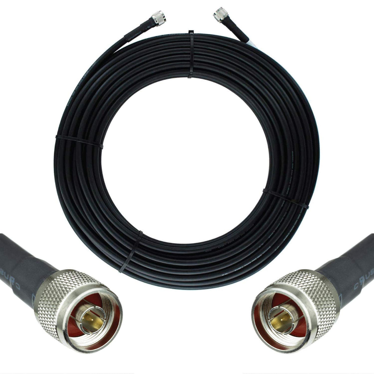 75ft N Male to N Male Ultra Low Loss Coaxial Cable 50ohm R51010