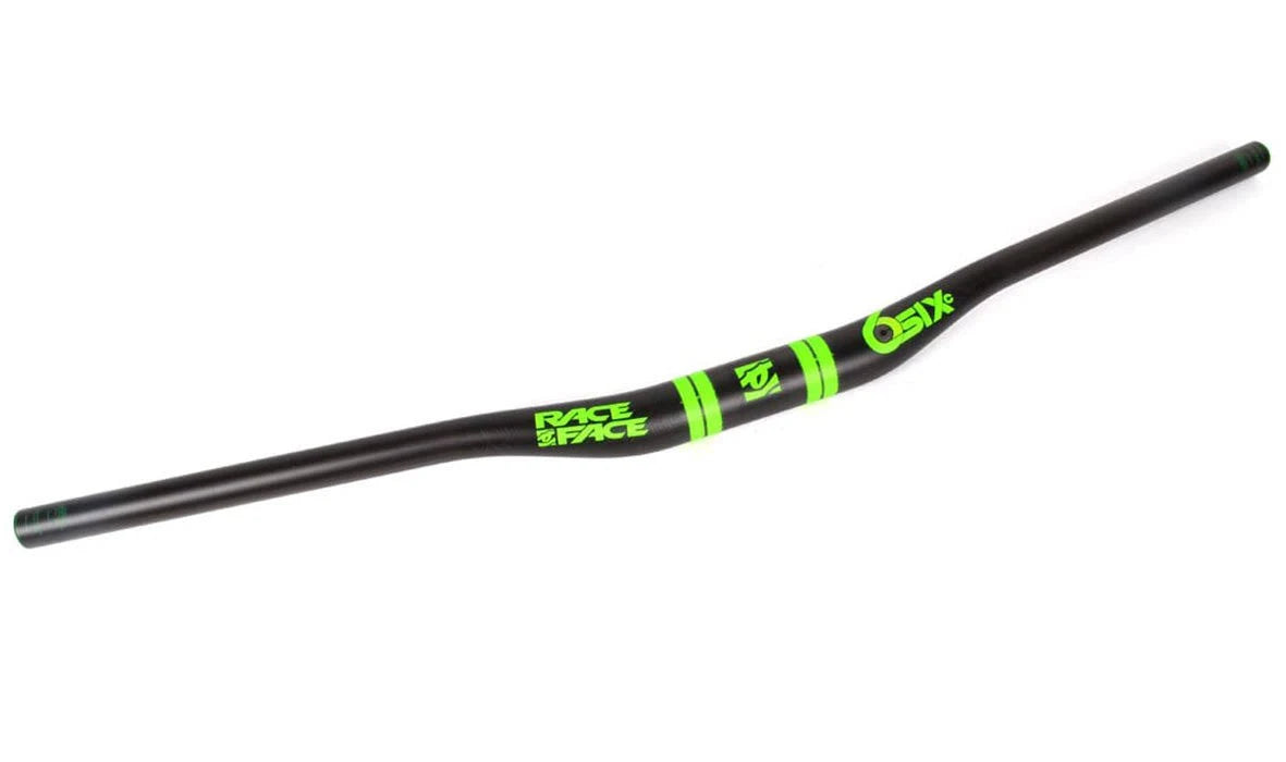 SixC Carbon Riser Handlebar 35 x 820mm 35mm Rise Silver F25918