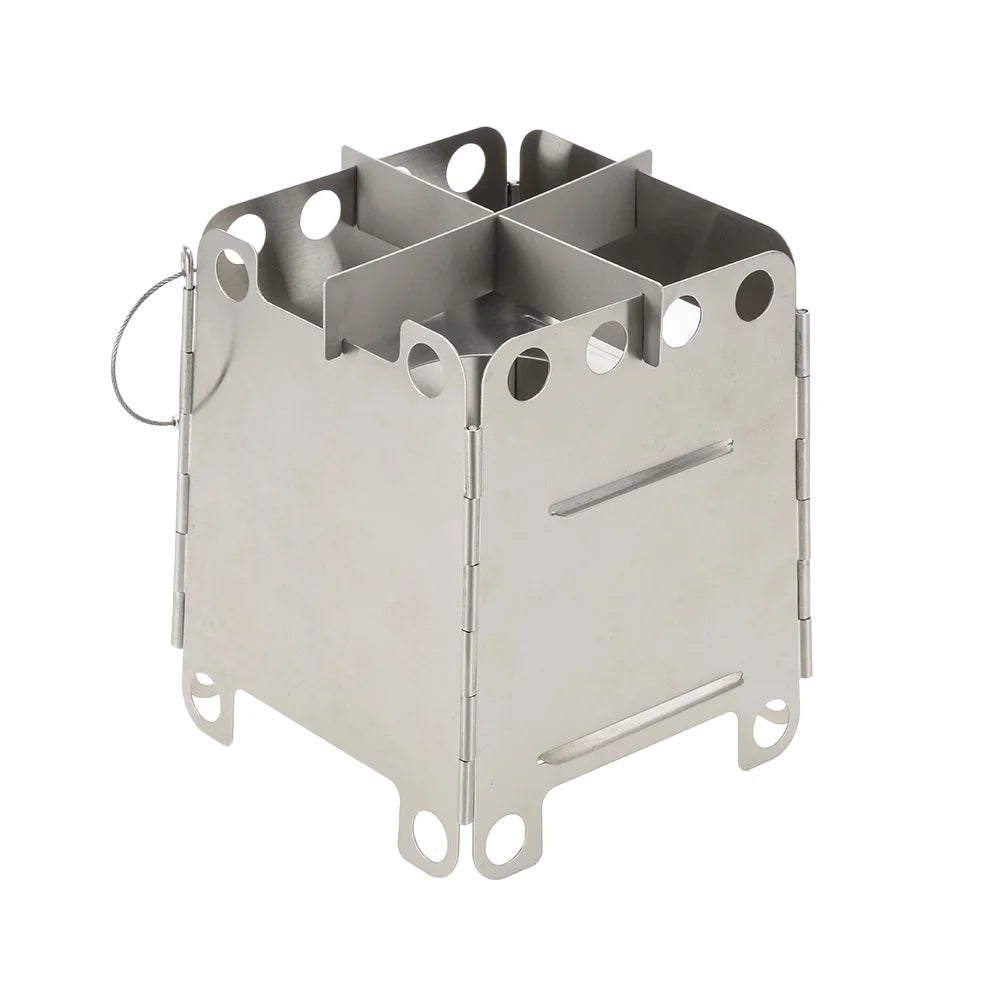 Stainless Steel Portable Folding Wood Stove F95287