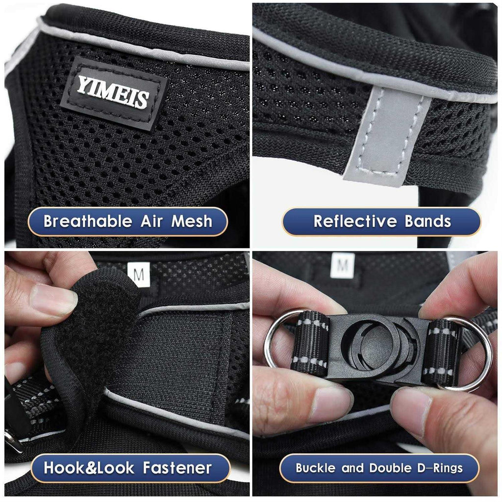 Dog Harness and Leash Set No Pull Soft Mesh Pet Harness G44609