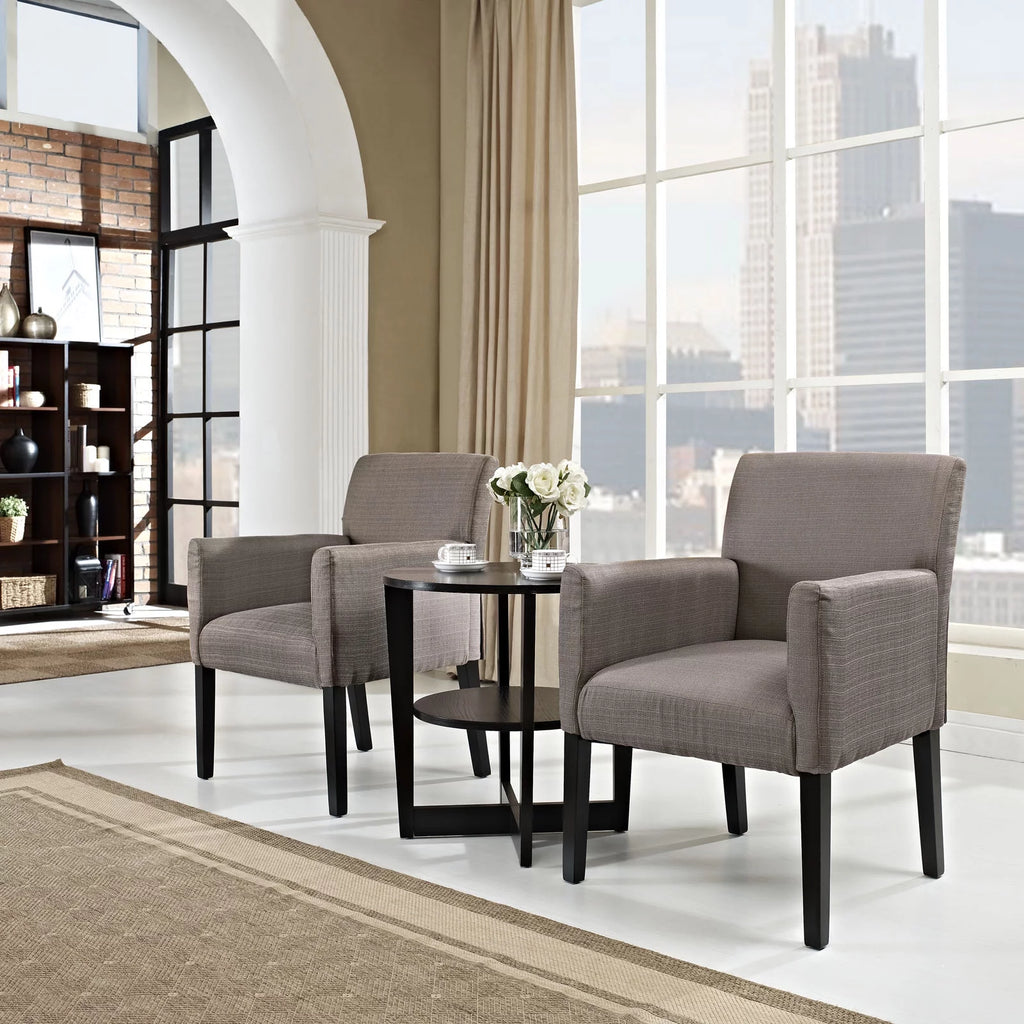 Gray Armchair Set of Two S146881