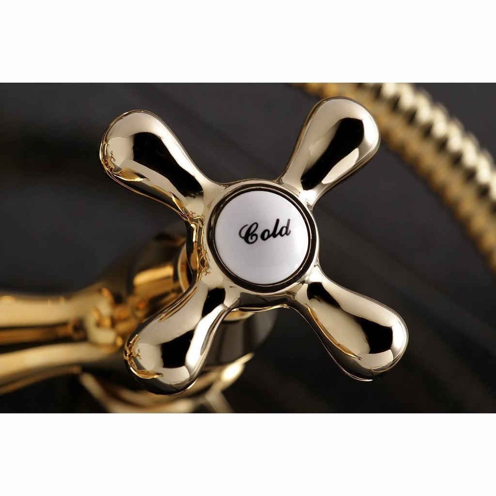 Brushed Nickel Clawfoot Tub Faucet with Hand Shower V99826