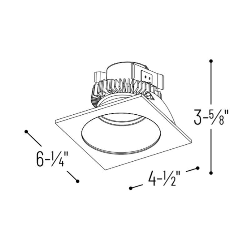 5 inch Retrofit Cobalt Click COB Square Round Q53098