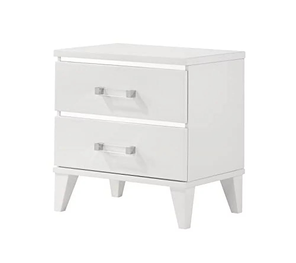 King Size White 6-Piece Bedroom Set Y599335