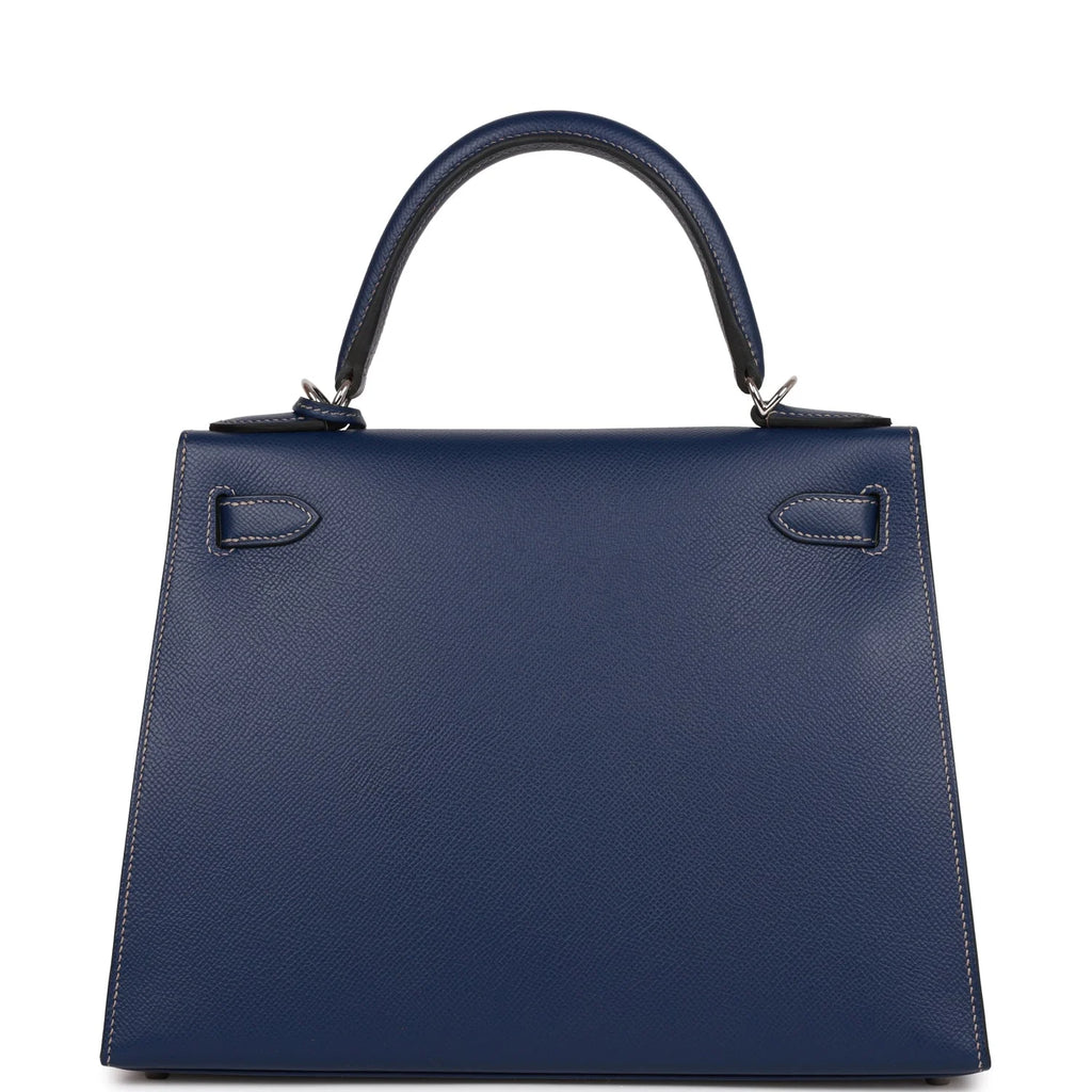 Bleu Indigo Epsom 28 Kelly Sellier F67182